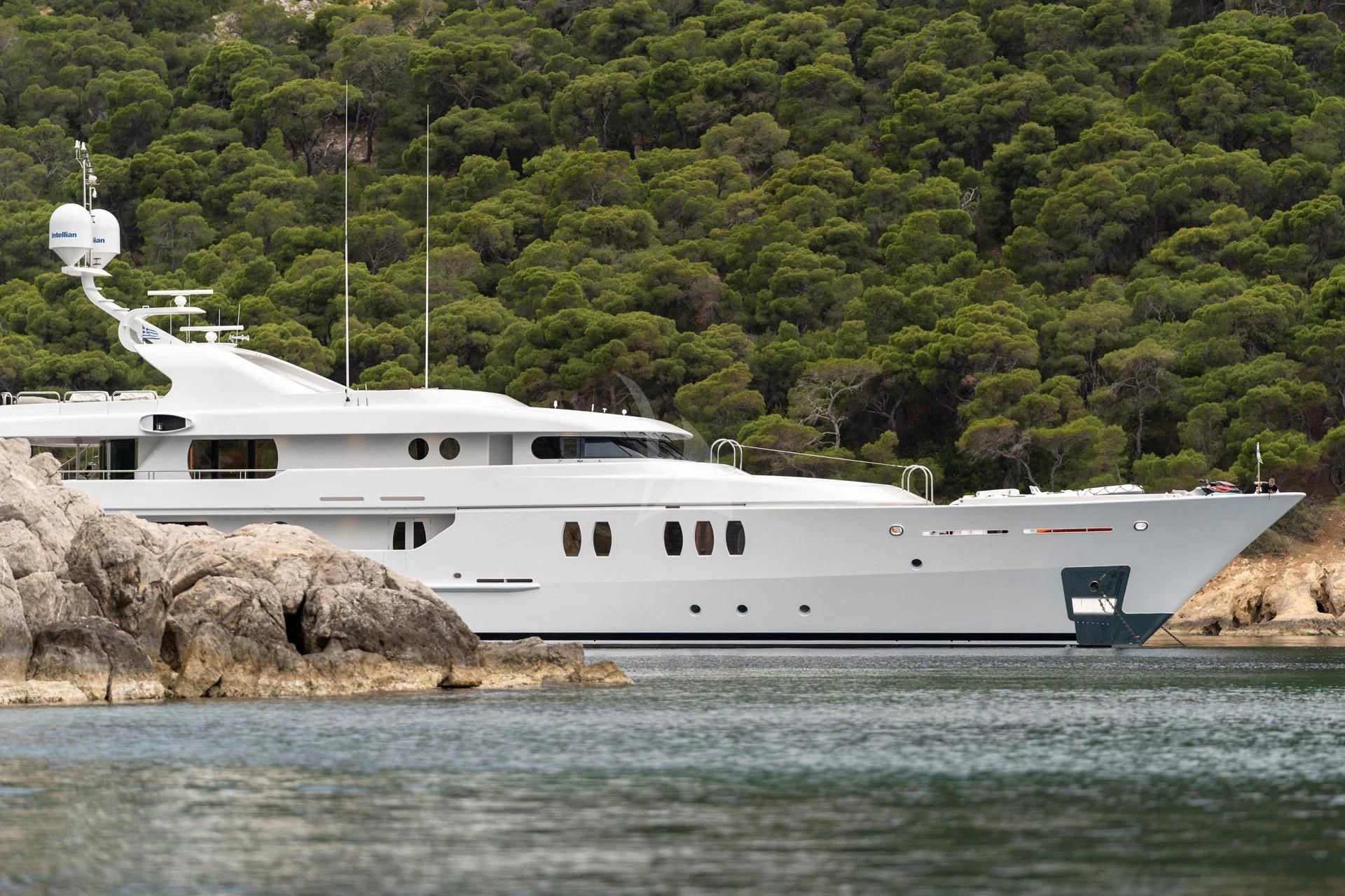 a boat on the water aboard JAZ Yacht for Charter