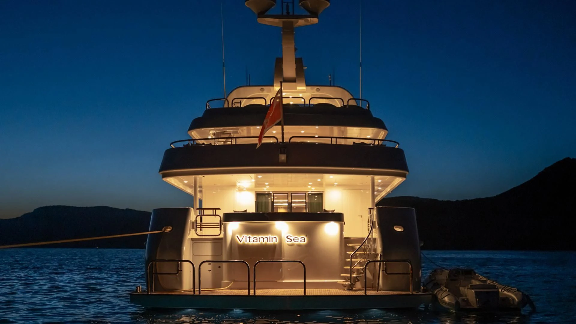 a boat on the water aboard JAZ Yacht for Charter