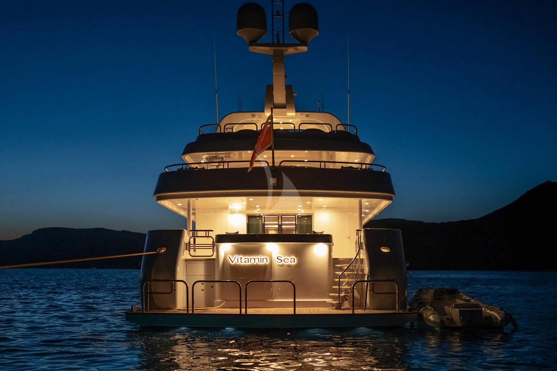 a boat on the water aboard JAZ Yacht for Charter