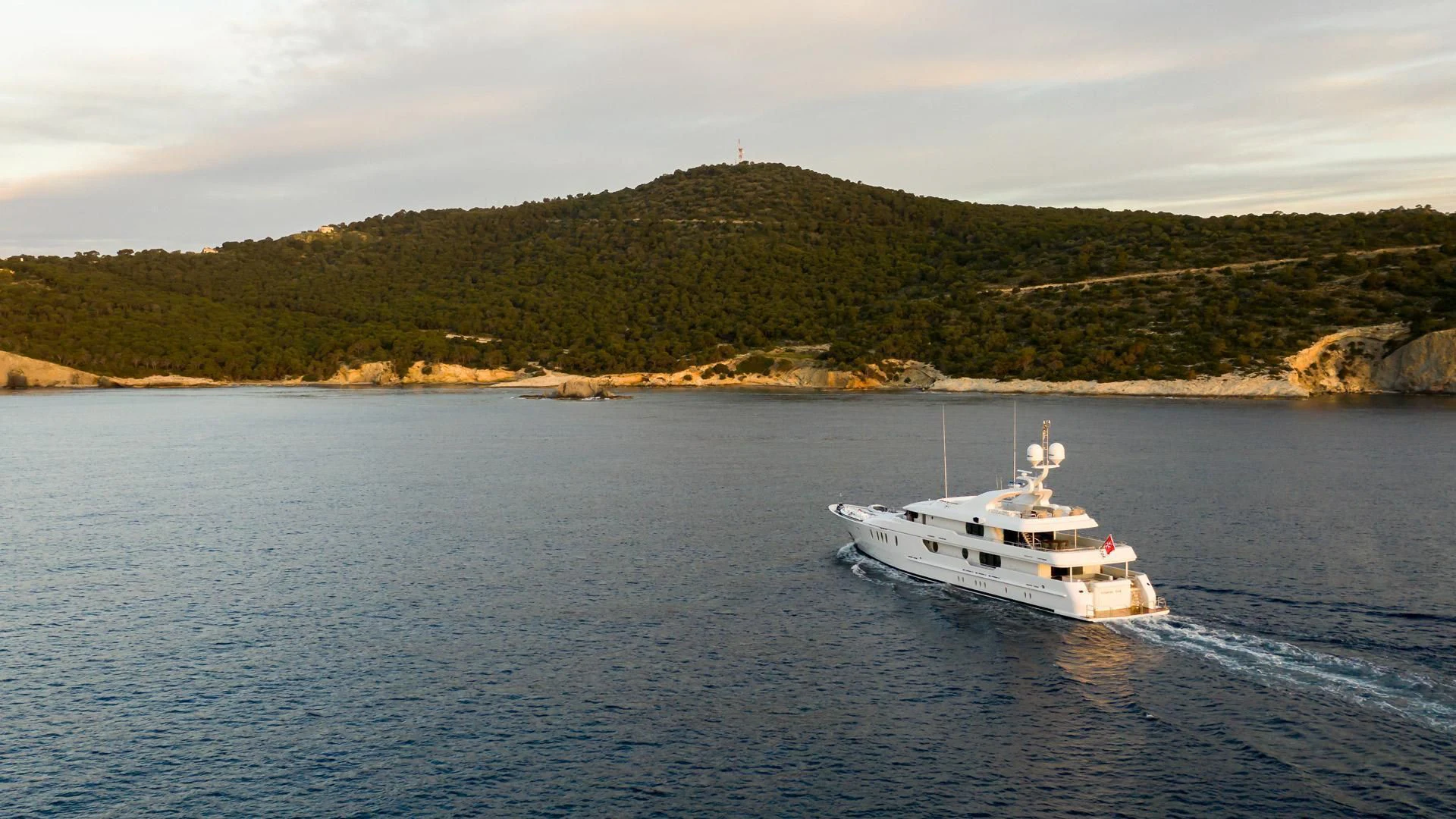 a boat on the water aboard JAZ Yacht for Charter