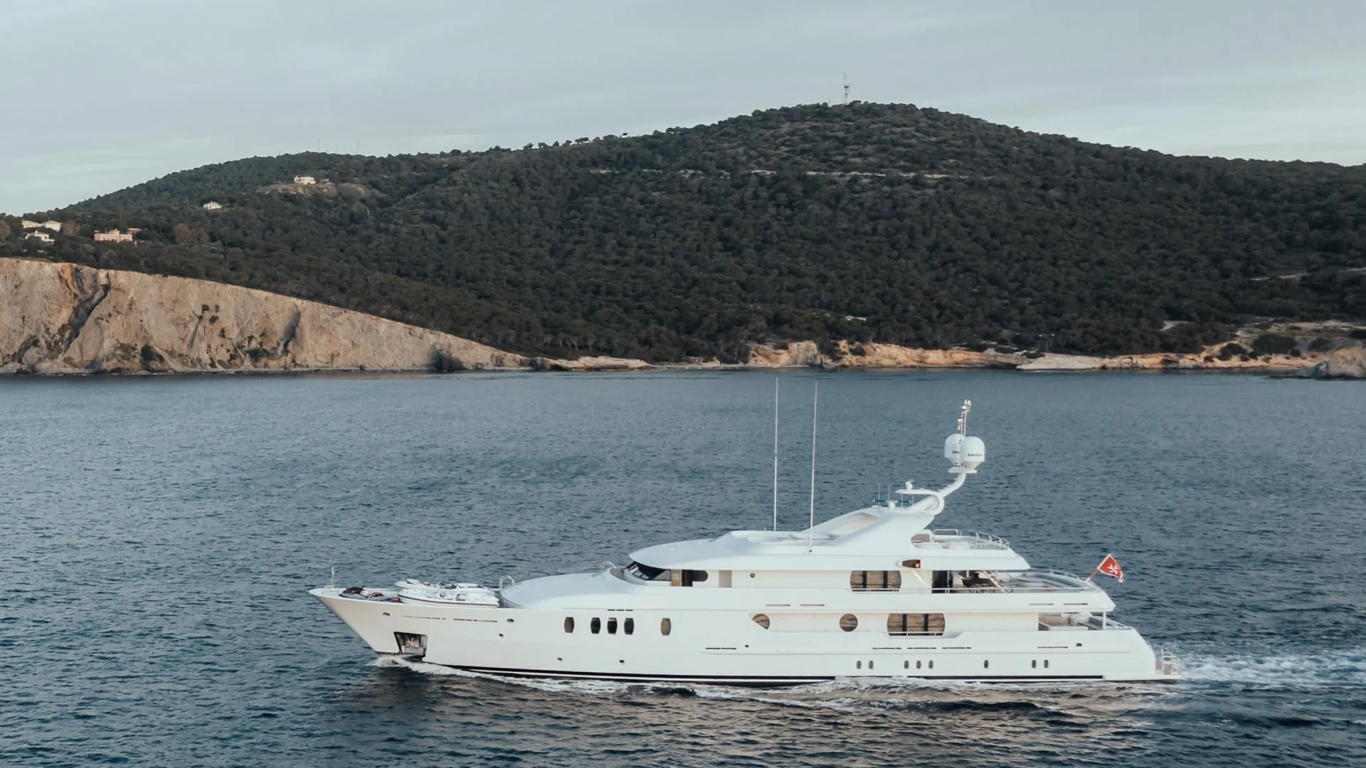 a boat on the water aboard JAZ Yacht for Charter