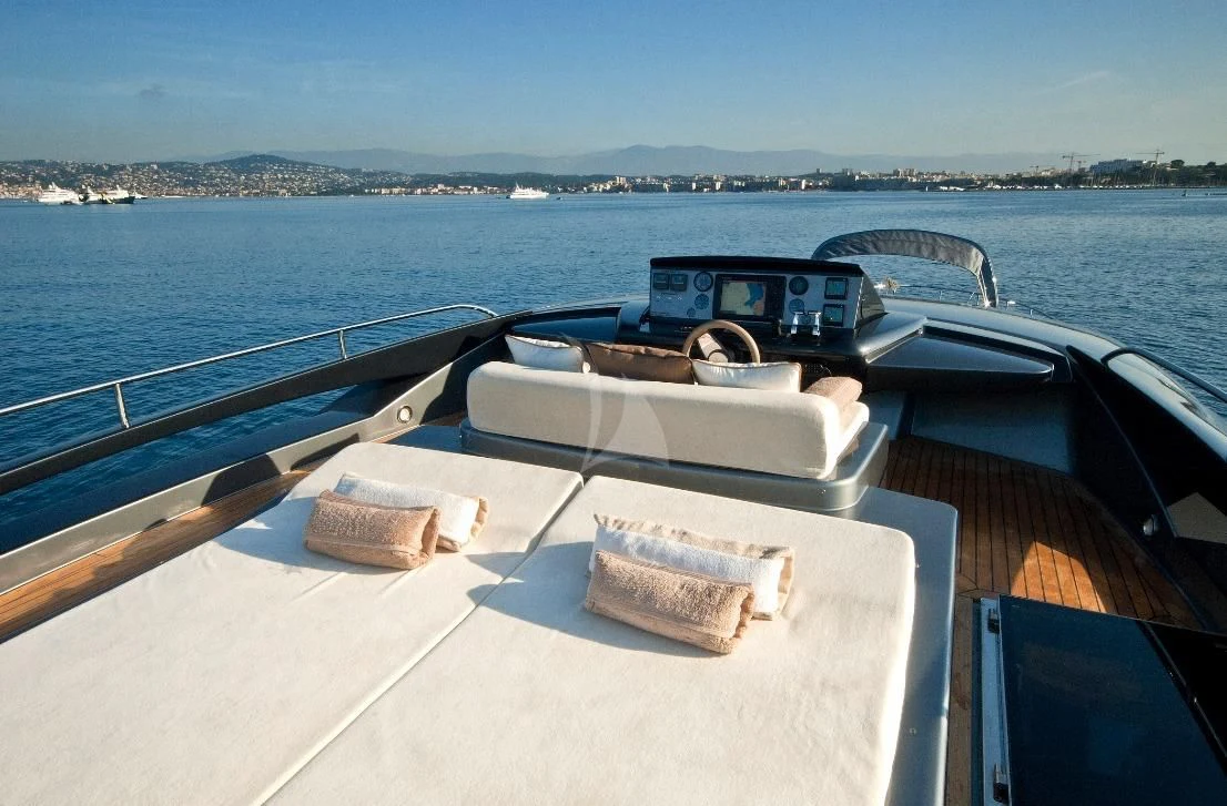 a boat with a grill on the deck aboard WHATEVER Yacht for Sale