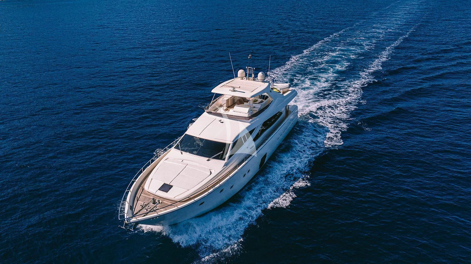 a boat on the water aboard MAYBE NOT Yacht for Sale