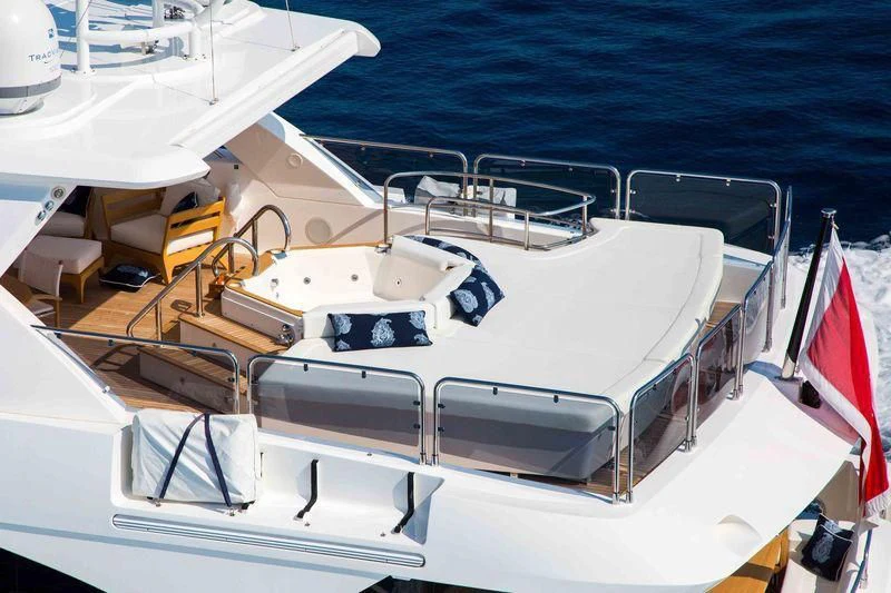 a boat on the water aboard FRIVOLOUS Yacht for Sale
