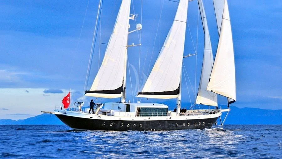 a sailboat on the water aboard TUYIKA S Yacht for Sale