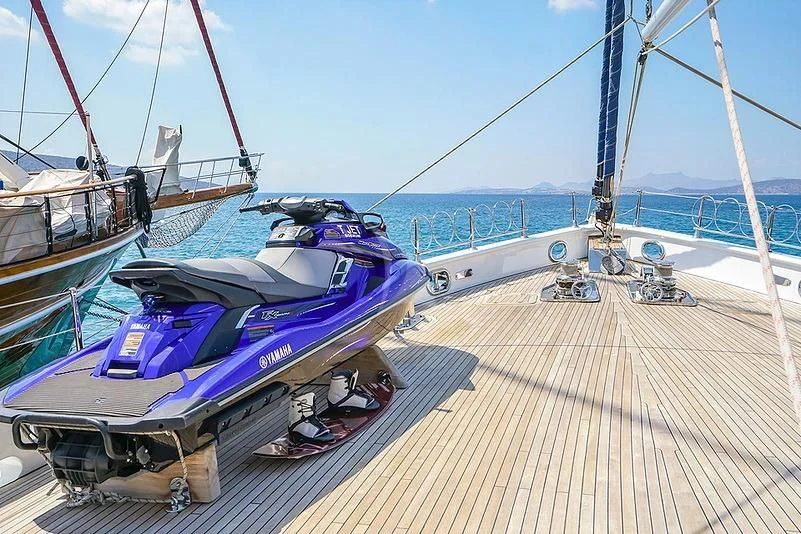 a boat on a dock aboard TUYIKA S Yacht for Sale