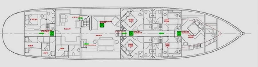 diagram aboard TUYIKA S Yacht for Sale