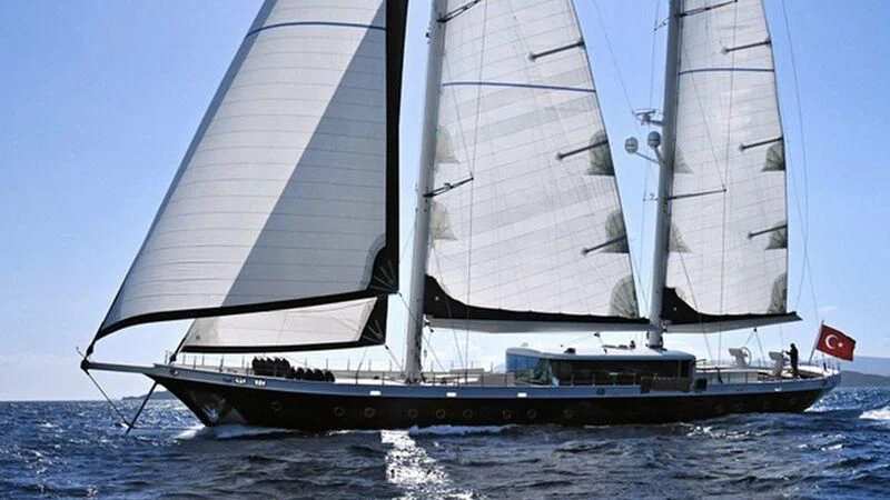 a sailboat on the water aboard TUYIKA S Yacht for Sale