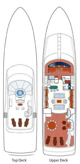 diagram aboard ELENA NUEVE Yacht for Charter
