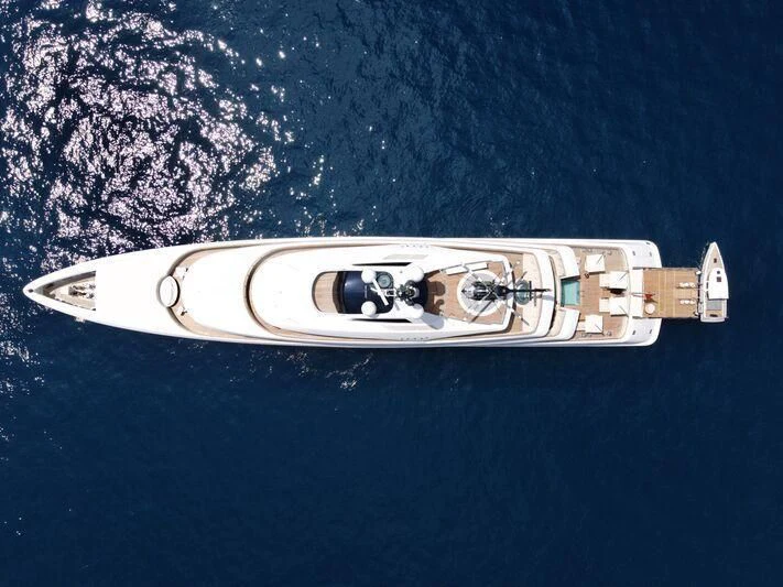 a boat in the water aboard VAVA II Yacht for Sale