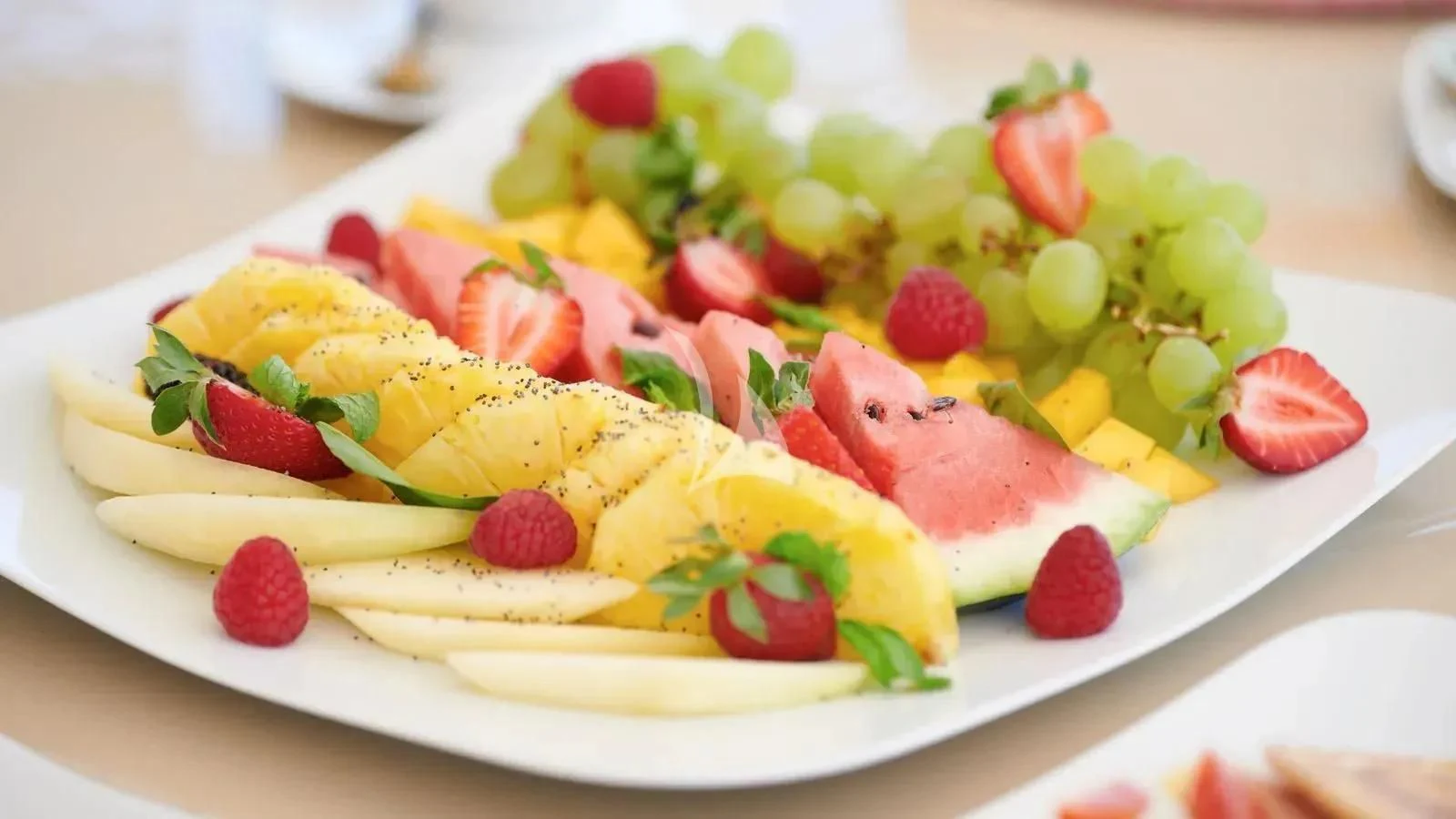 a plate of food aboard PROMETHEUS I Yacht for Charter