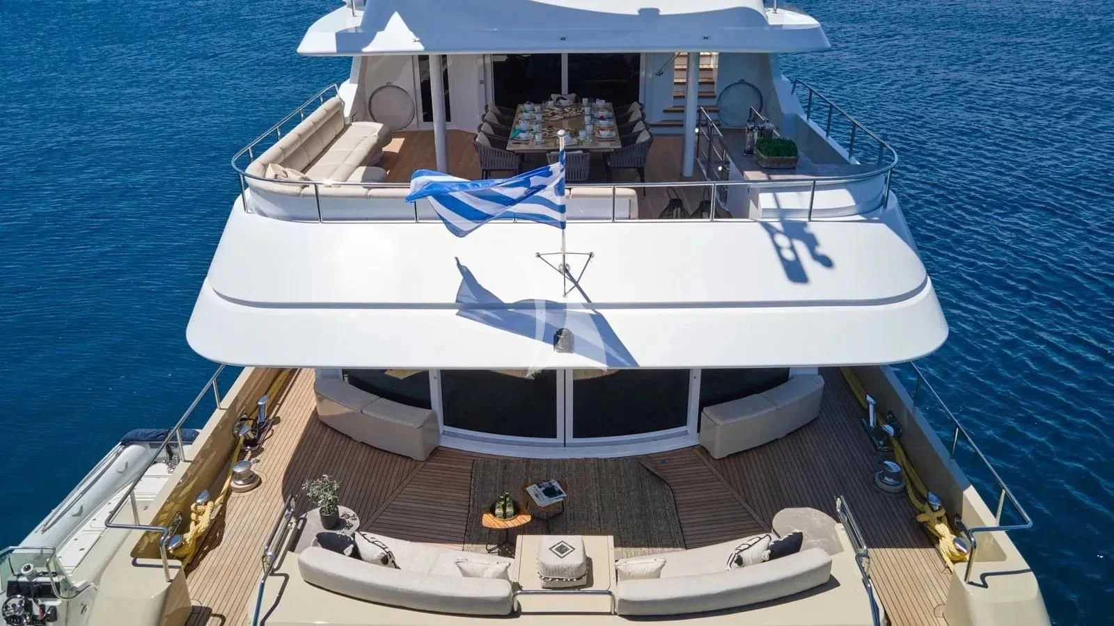 a boat on the water aboard PROMETHEUS I Yacht for Charter