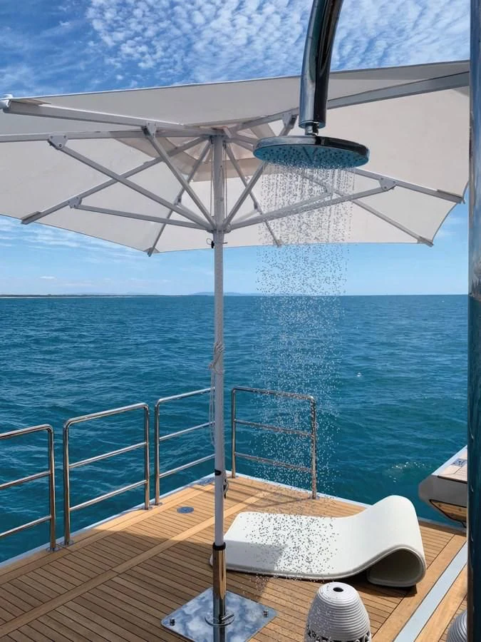 a boat on the water aboard ECLIPSE Yacht for Sale