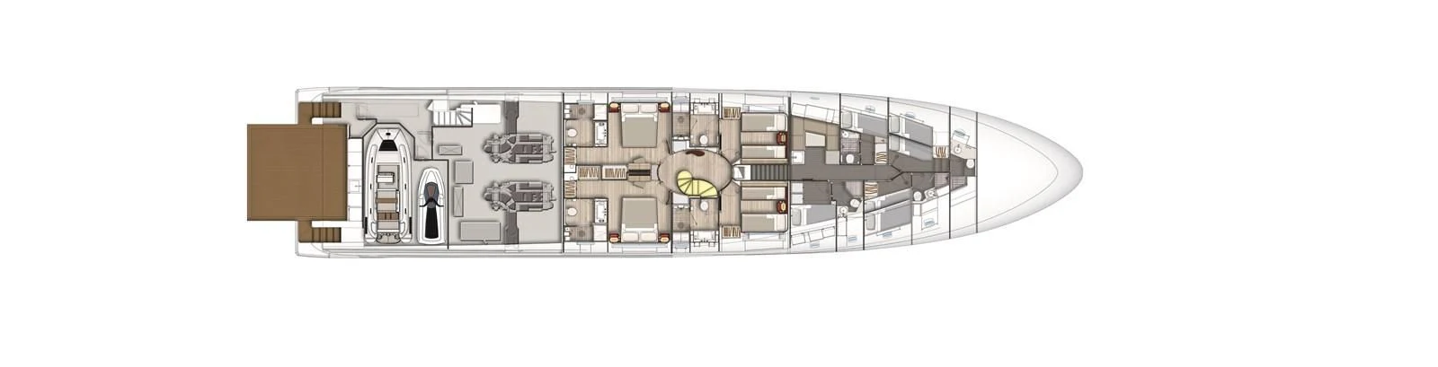 a computer generated image of a building aboard ECLIPSE Yacht for Sale