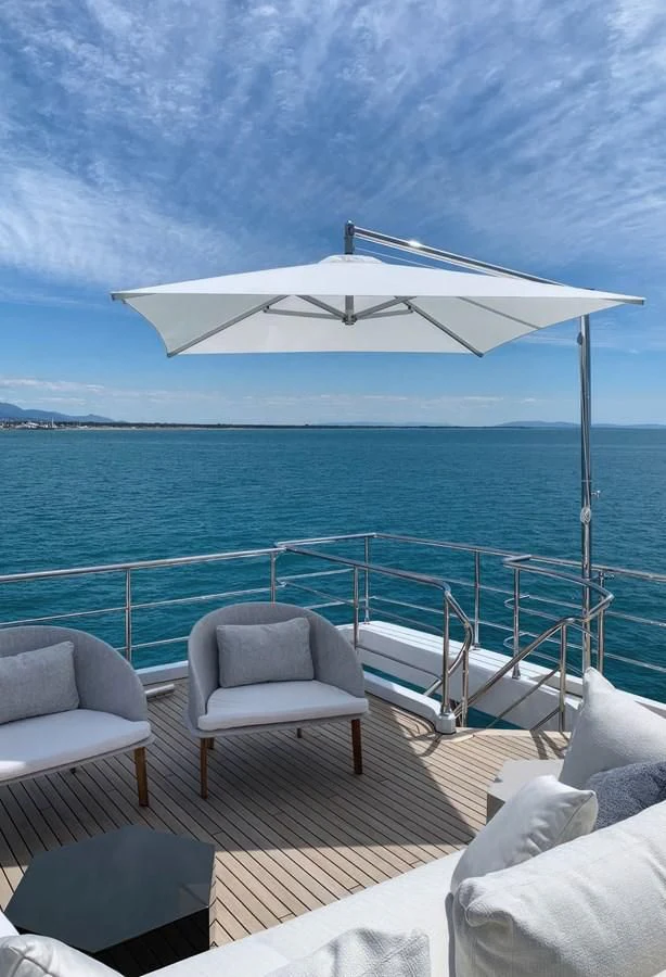 a boat on a body of water aboard ECLIPSE Yacht for Sale