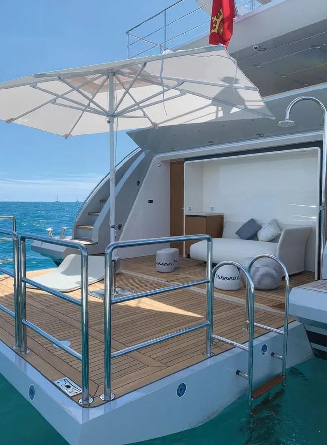 a boat on the water aboard ECLIPSE Yacht for Sale