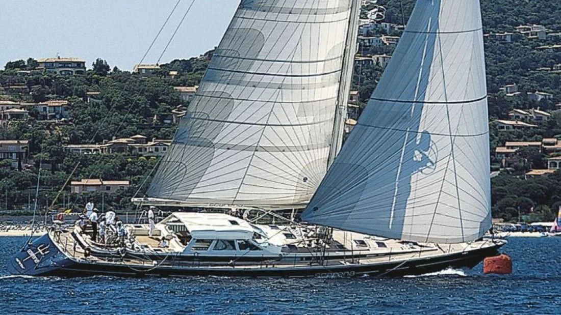a sailboat on the water aboard SCARENA Yacht for Charter