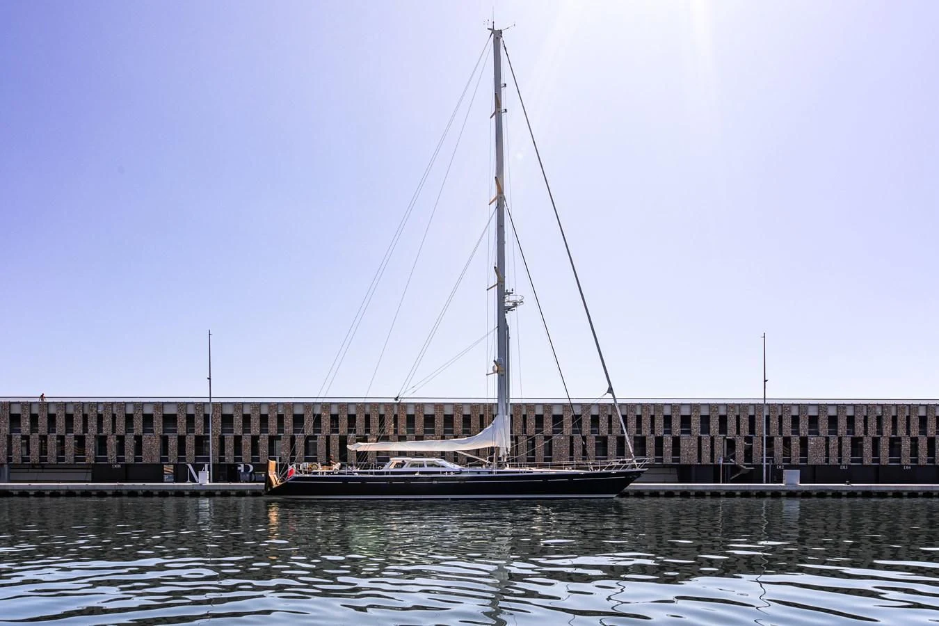 a sailboat in the water aboard SCARENA Yacht for Charter
