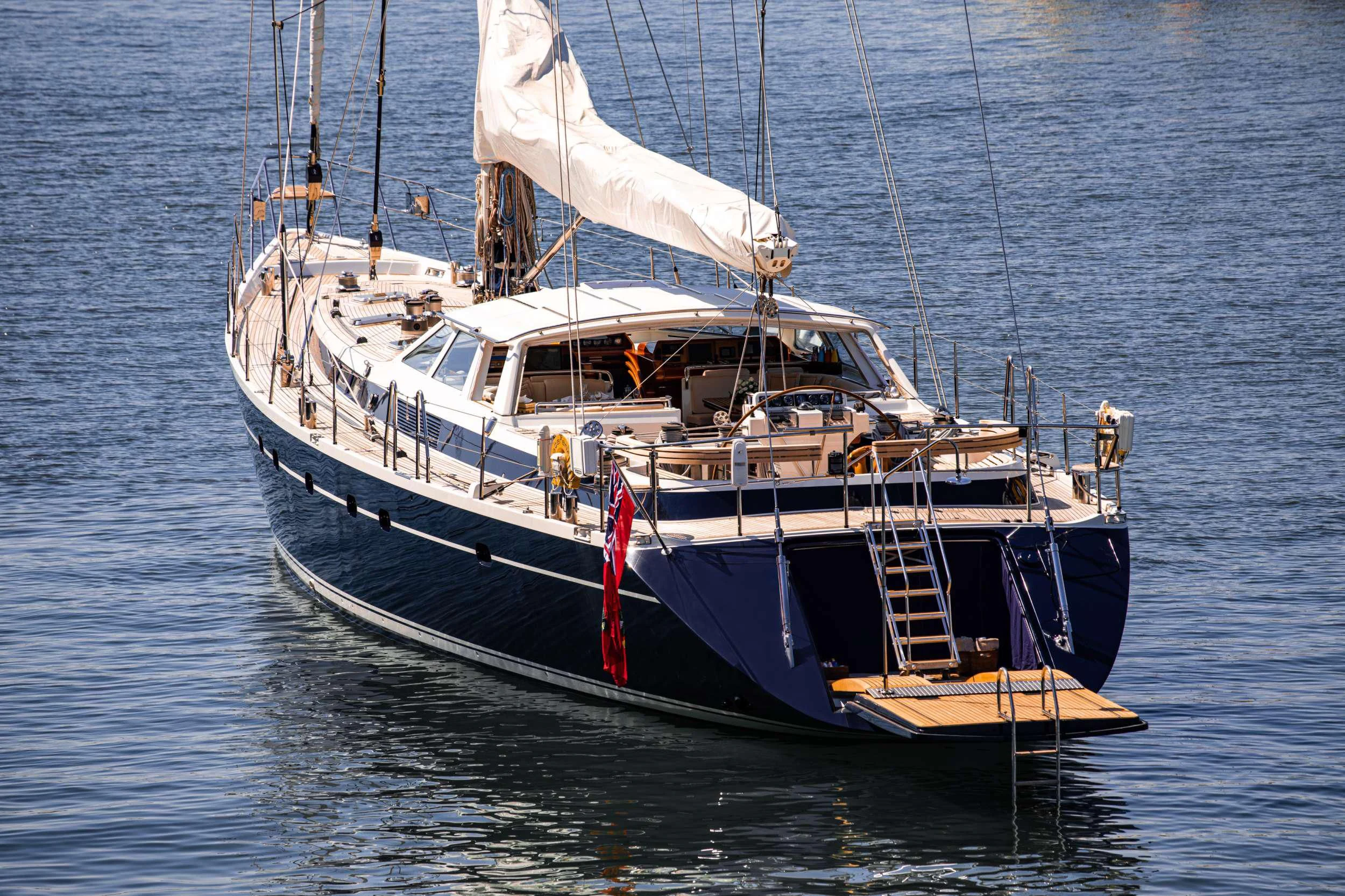 a boat on the water aboard SCARENA Yacht for Charter