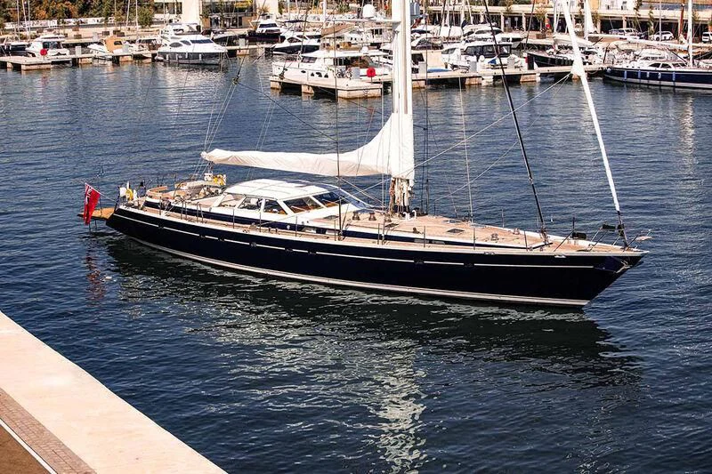 a boat in the water aboard SCARENA Yacht for Charter