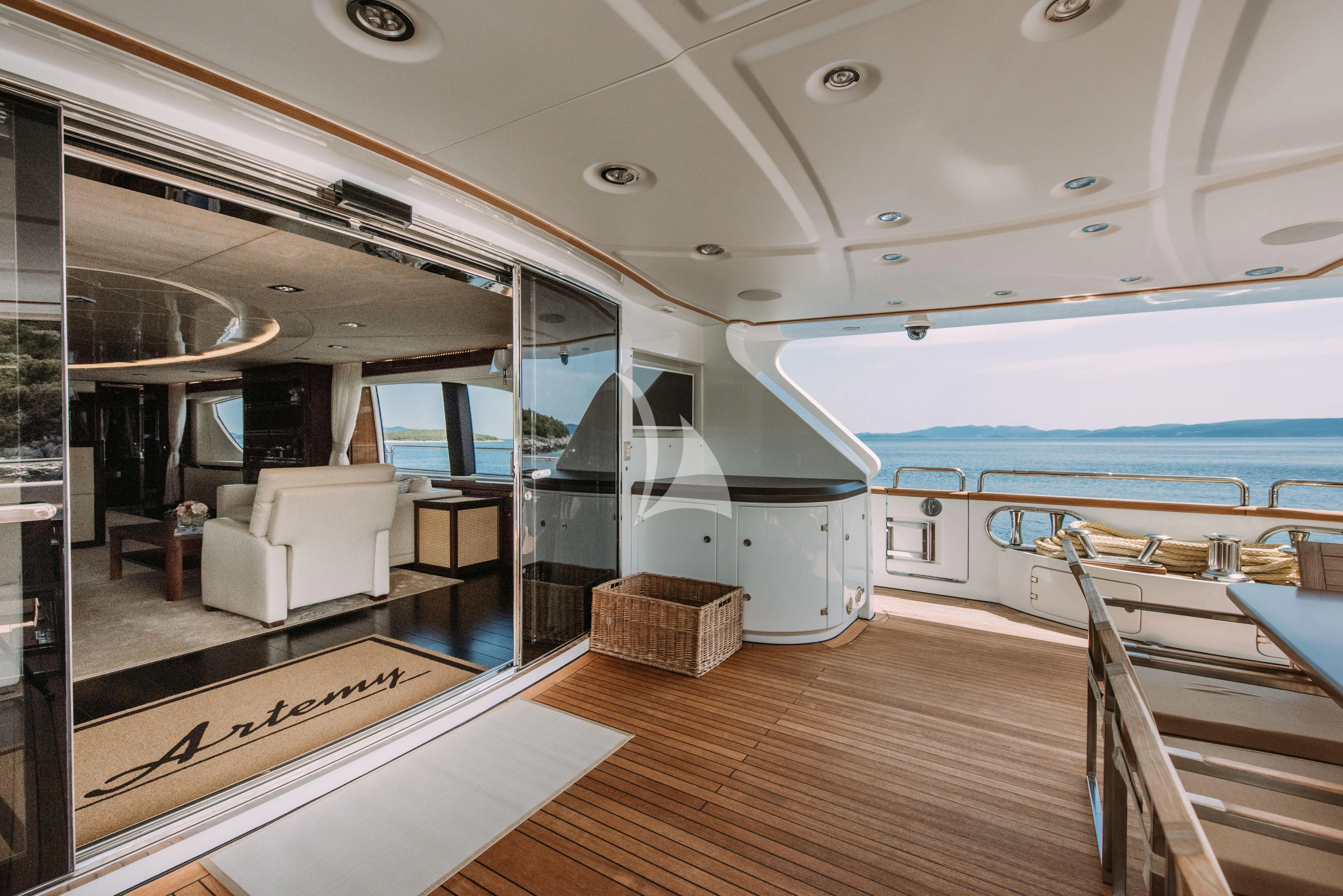 inside of a boat aboard ARTEMY Yacht for Sale
