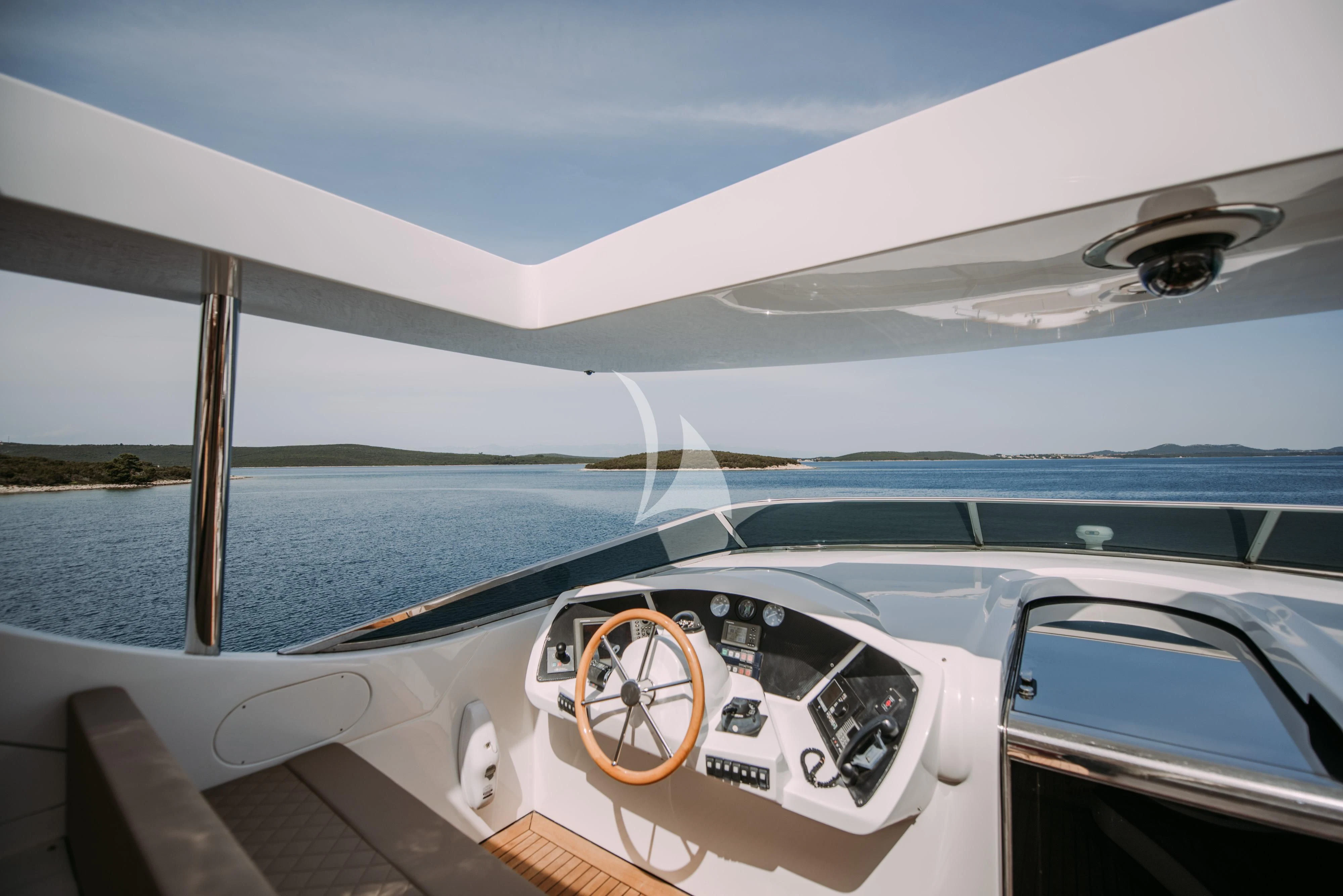 the dashboard of a boat aboard ARTEMY Yacht for Sale