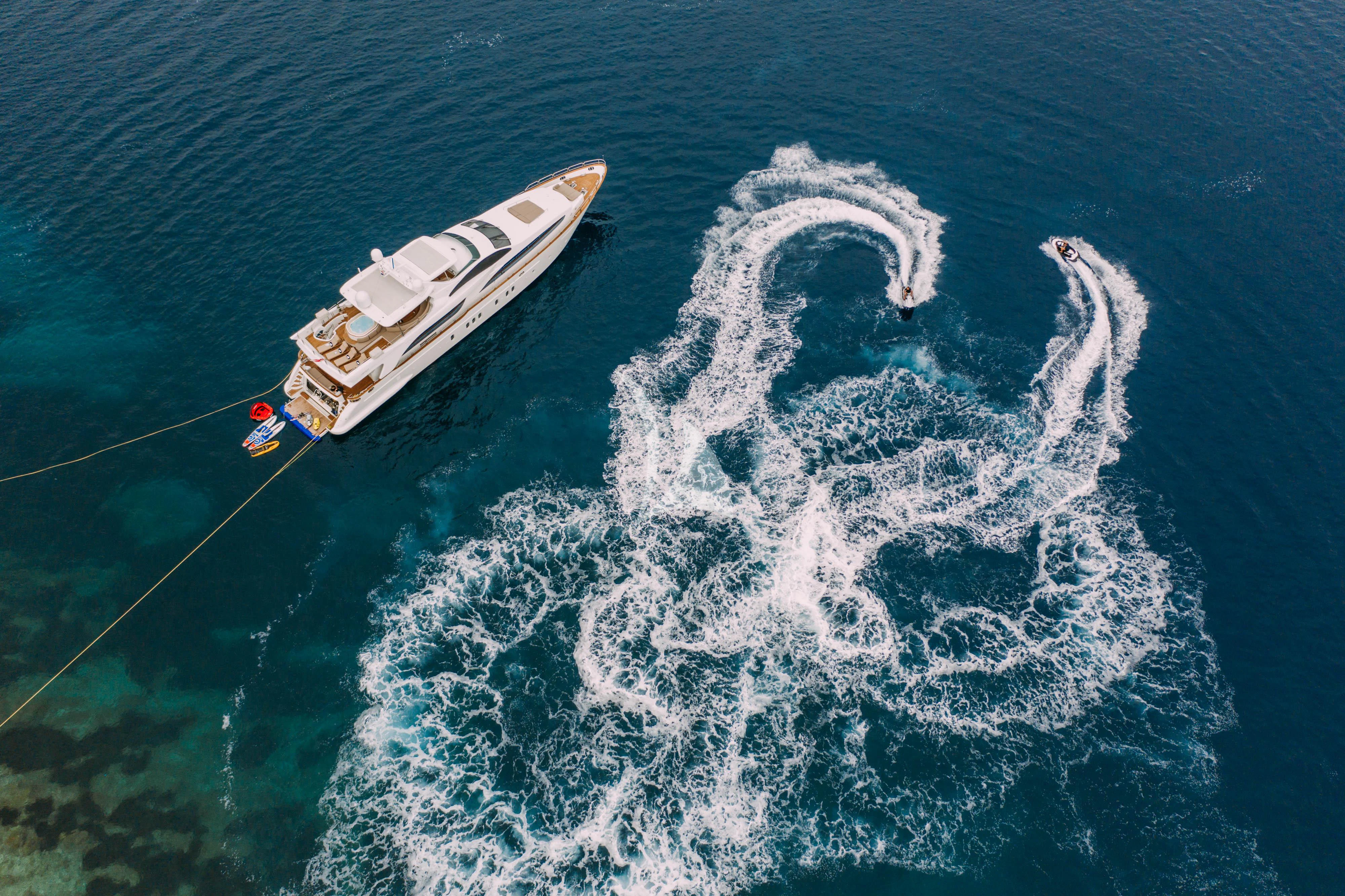 a satellite in the water aboard ARTEMY Yacht for Sale