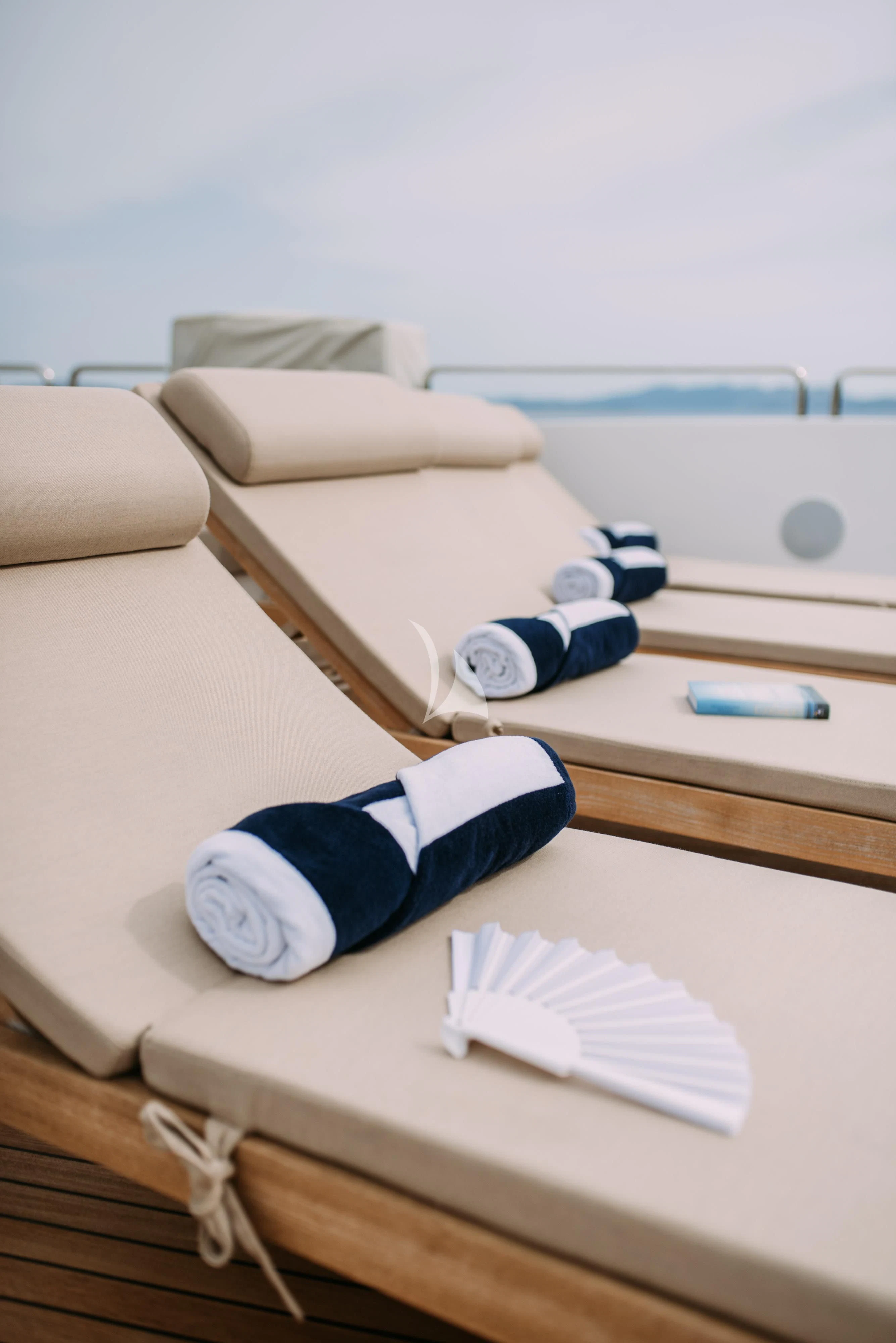a close-up of a table aboard ARTEMY Yacht for Sale