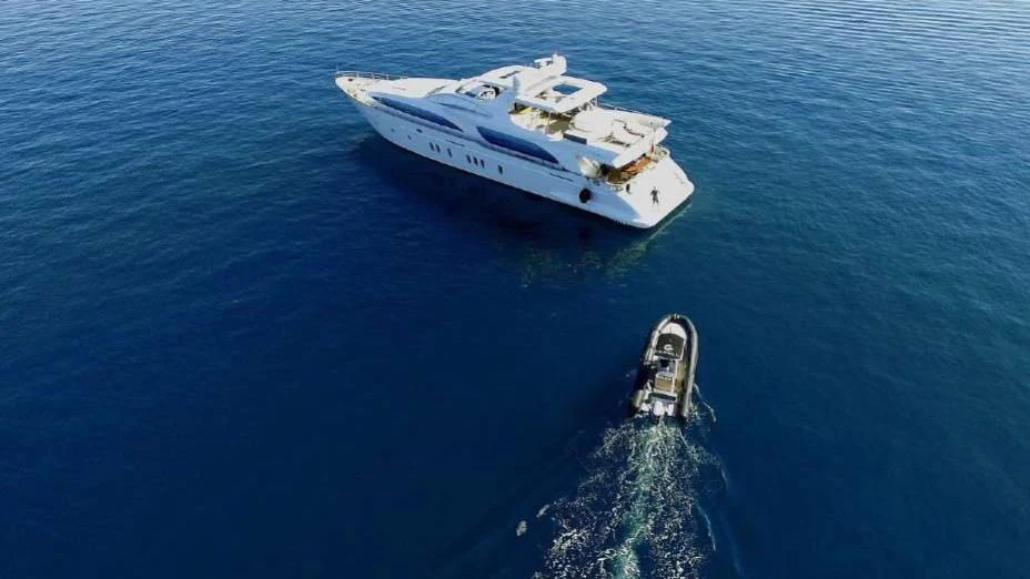 a boat in the water aboard ARTEMY Yacht for Sale