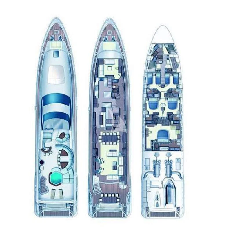 a couple of snowboards aboard ARTEMY Yacht for Sale