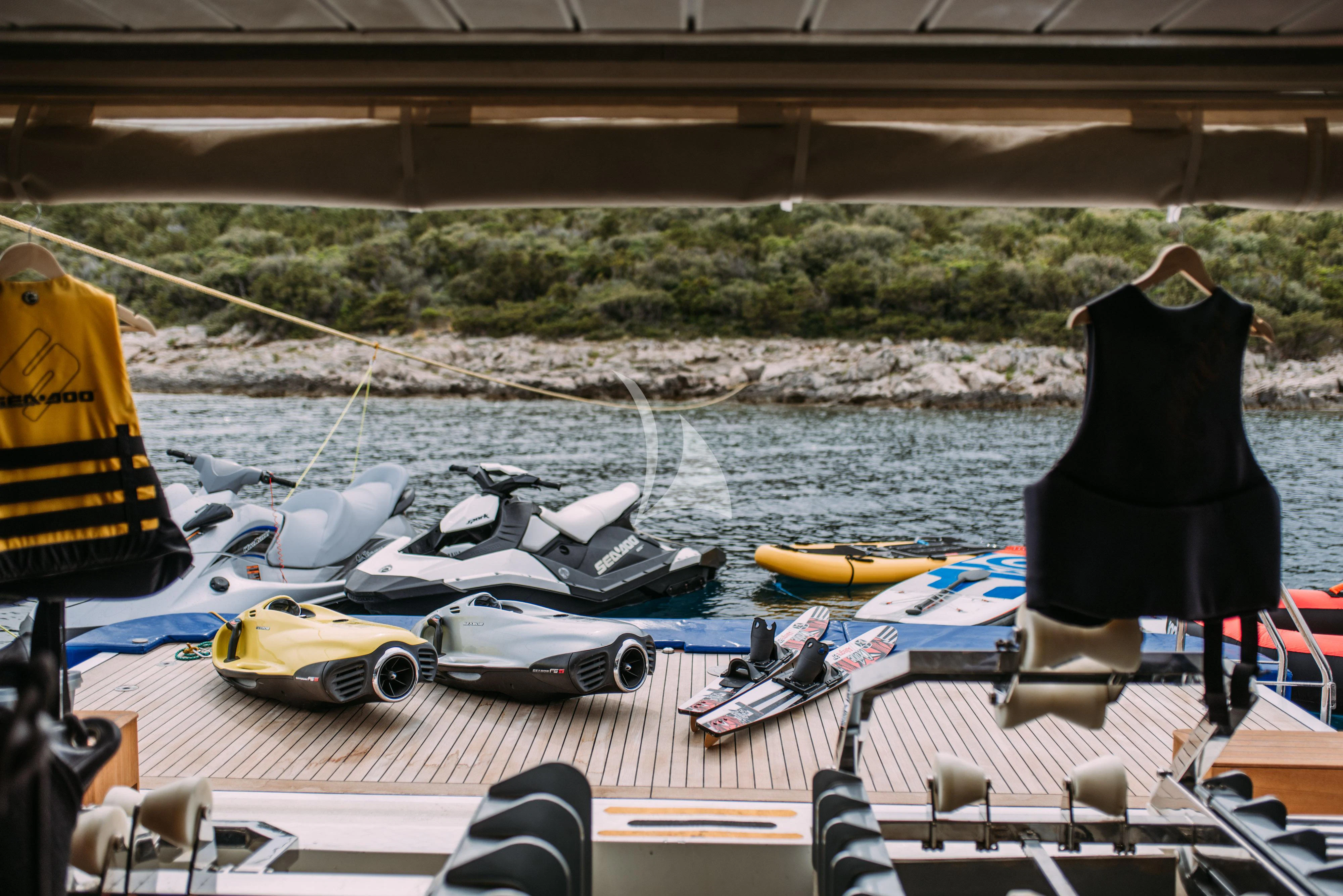 a person sitting on a boat aboard ARTEMY Yacht for Sale