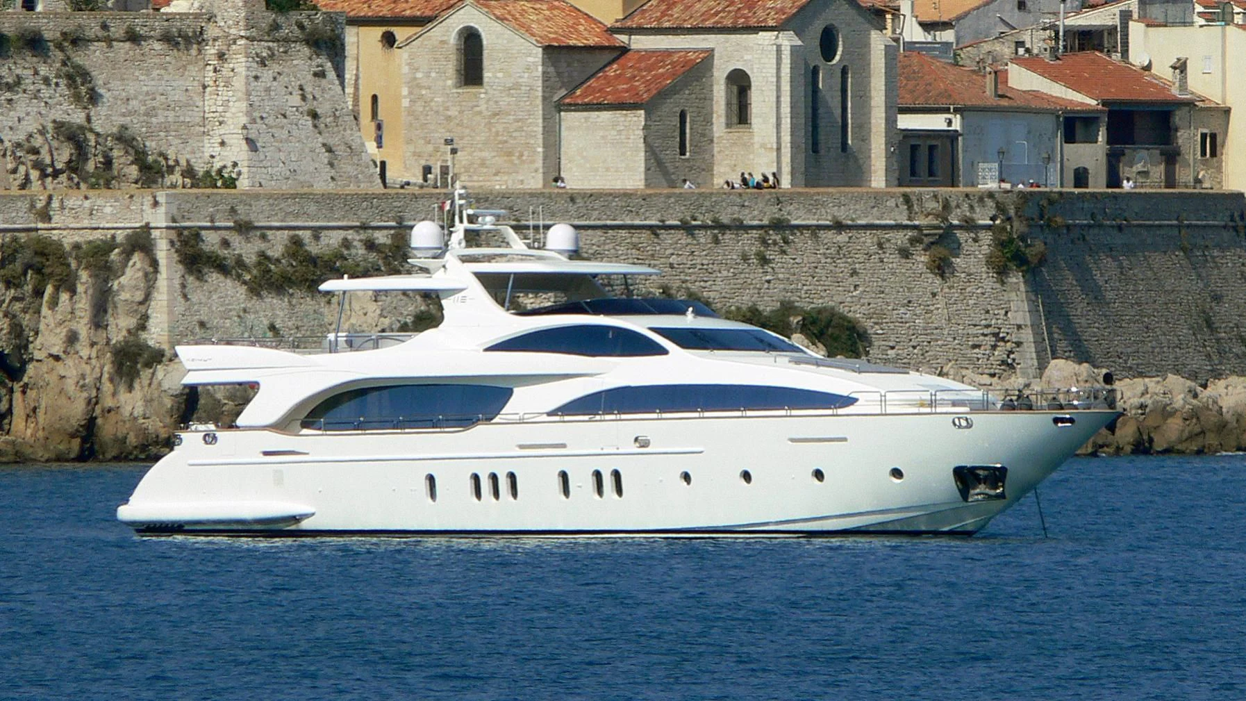a white yacht in the water aboard ARTEMY Yacht for Sale