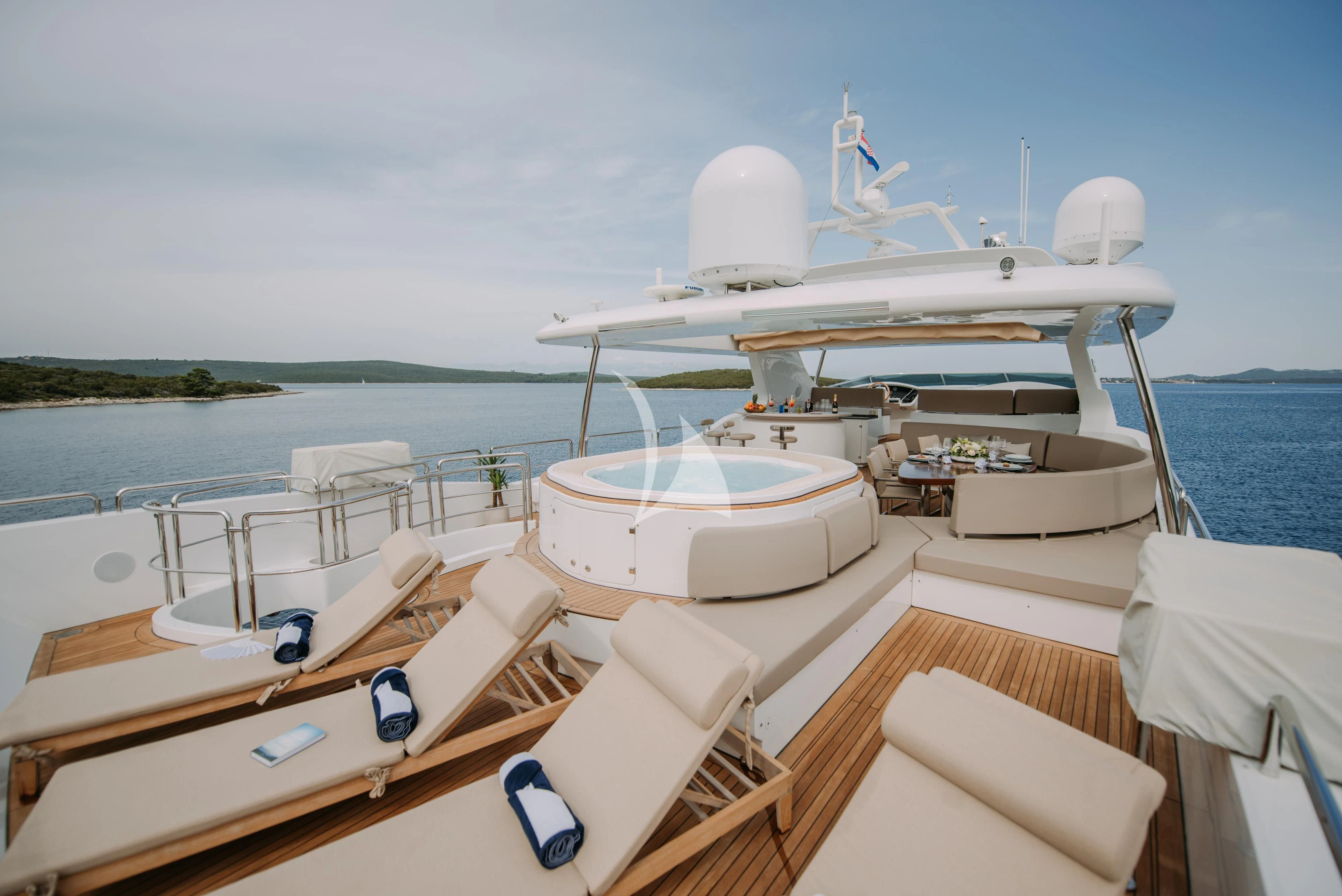 a boat on a boat aboard ARTEMY Yacht for Sale