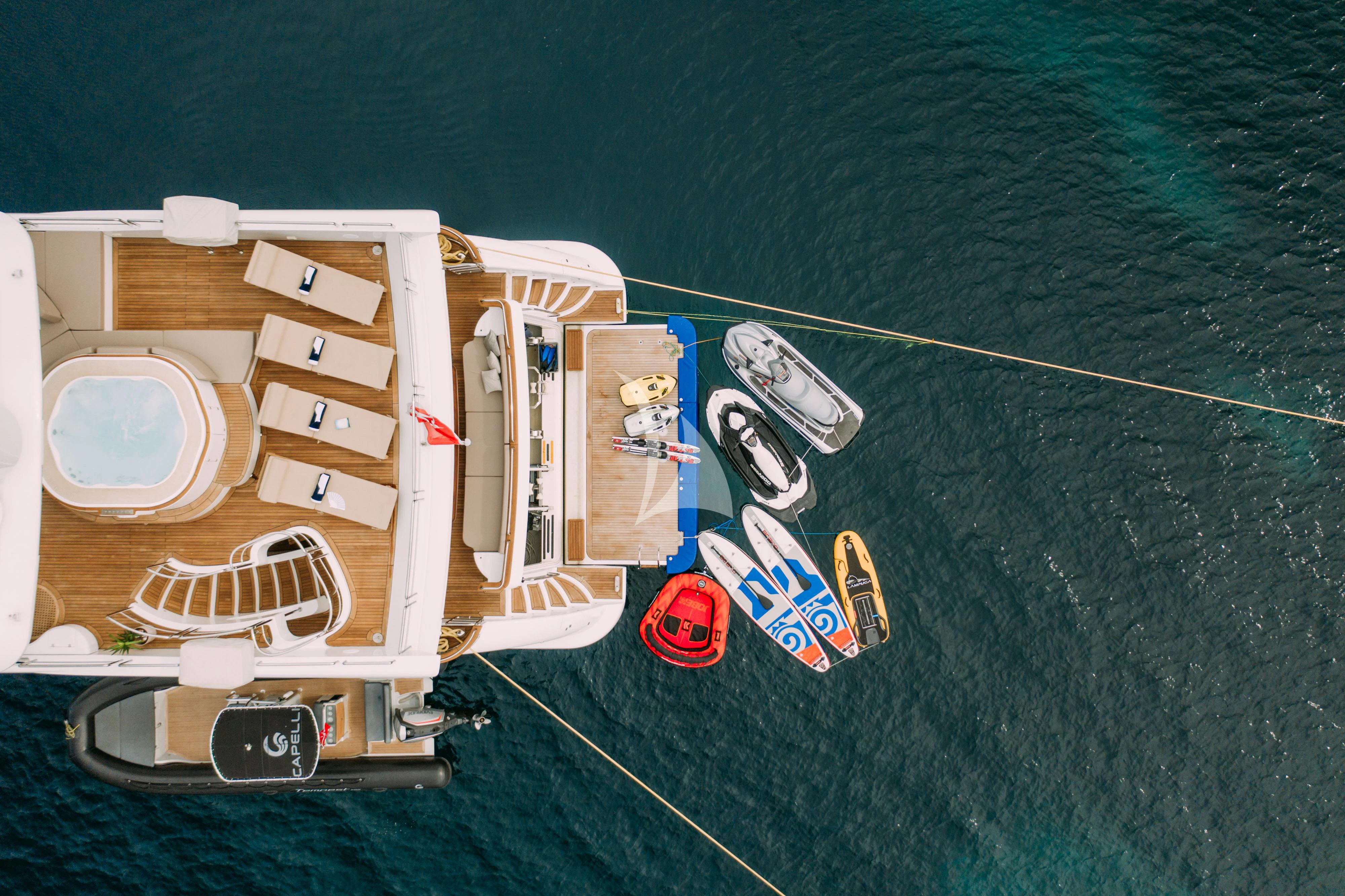 a satellite in the water aboard ARTEMY Yacht for Sale