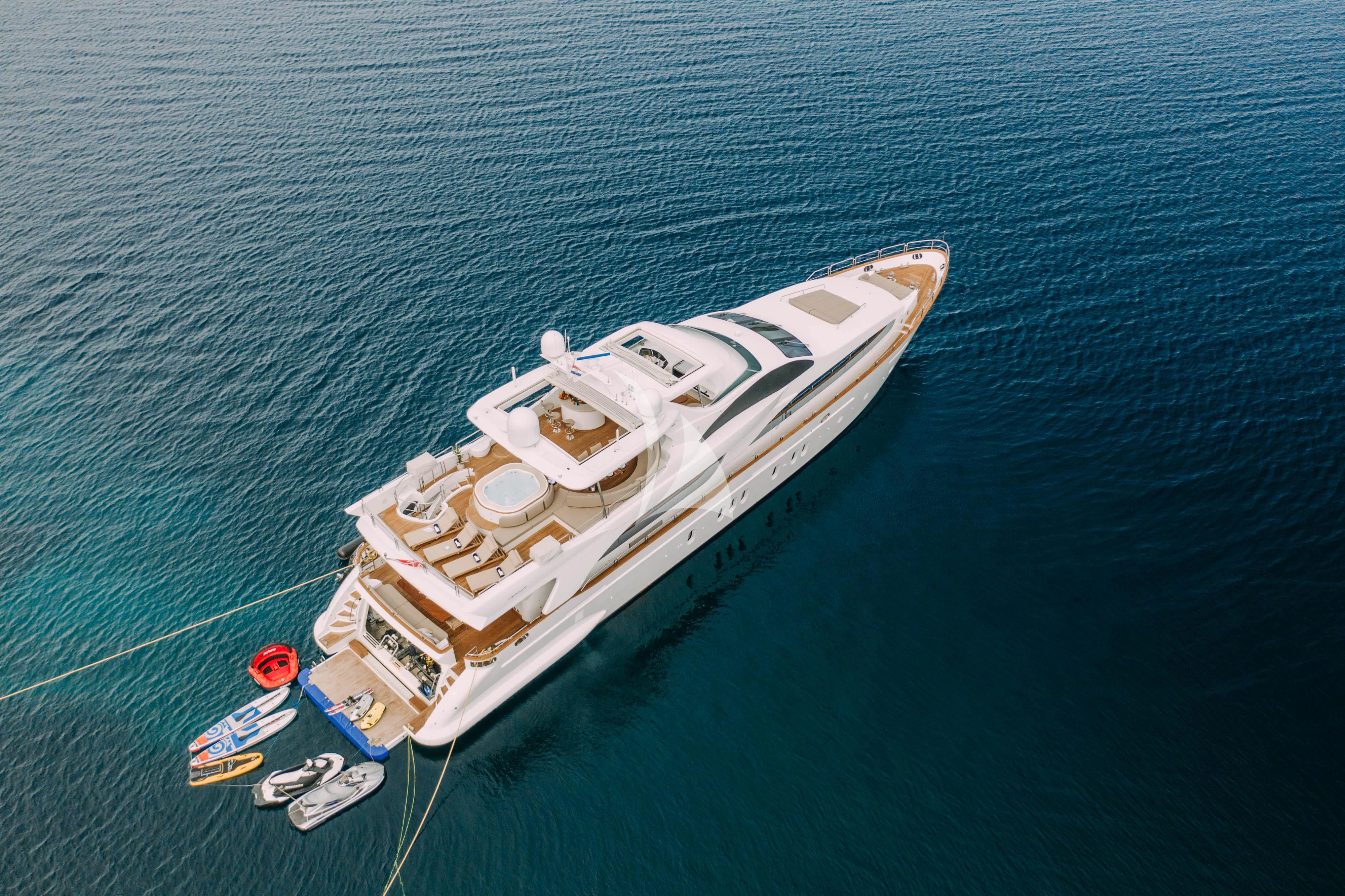 a boat with a sail on the water aboard ARTEMY Yacht for Sale