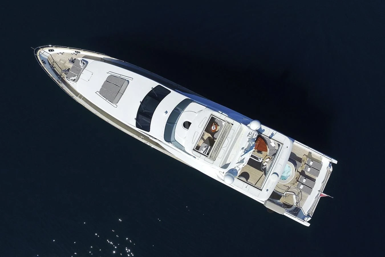 a satellite in space aboard ARTEMY Yacht for Sale