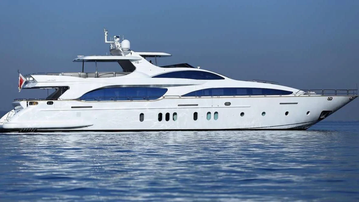 a white yacht in the water aboard ARTEMY Yacht for Sale