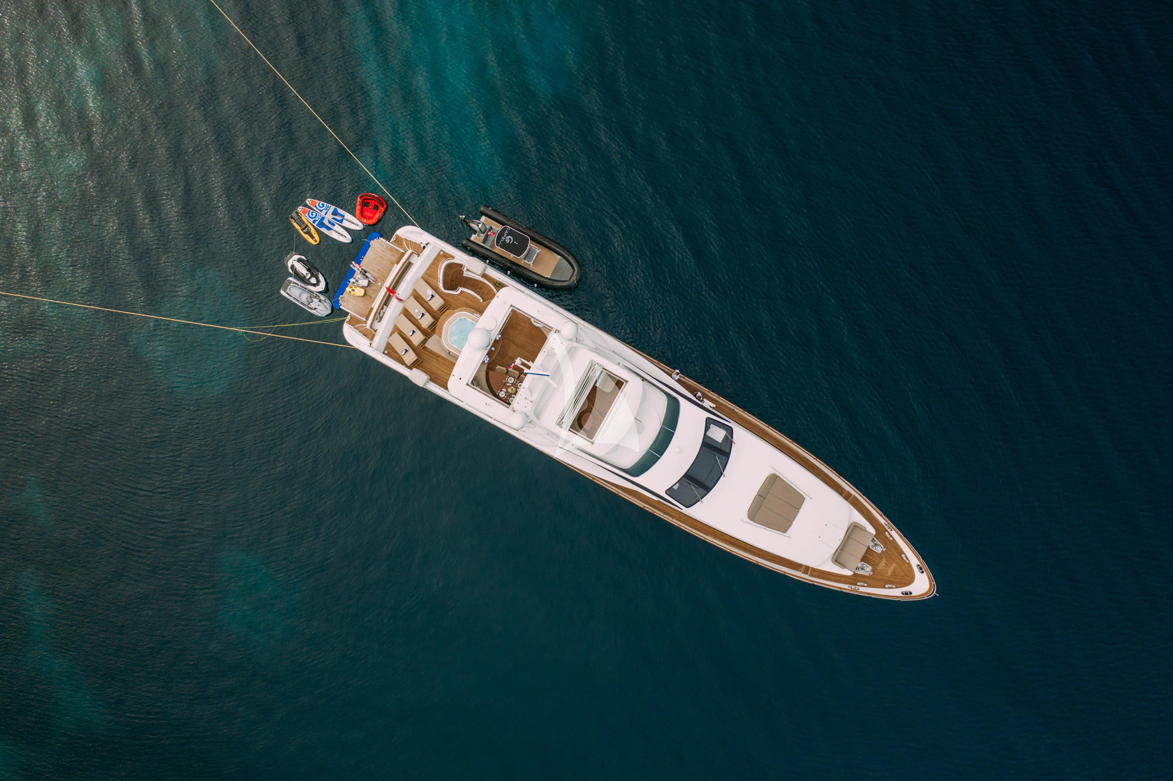 a boat in the water aboard ARTEMY Yacht for Sale