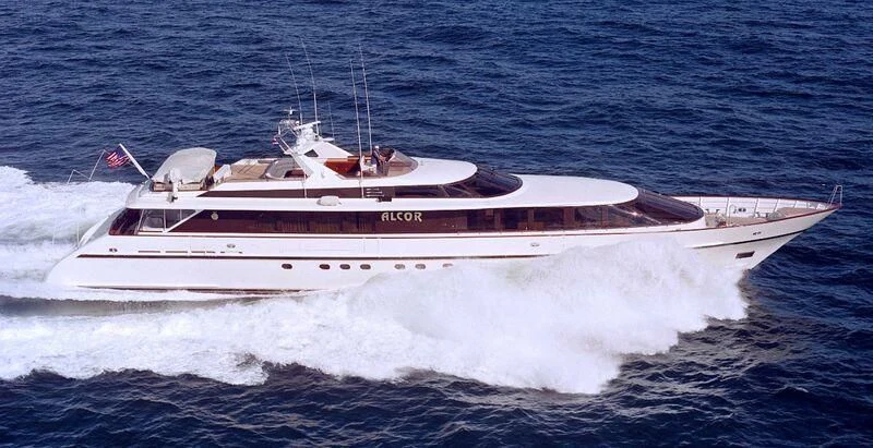 a boat on the water aboard AGARTHA Yacht for Sale