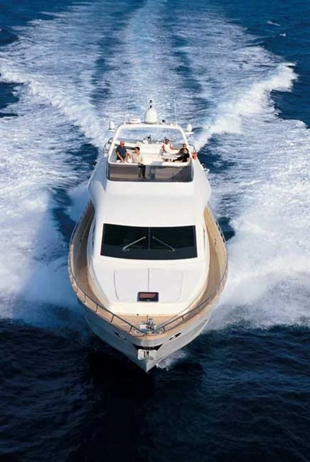 a boat with people on it aboard M Yacht for Charter