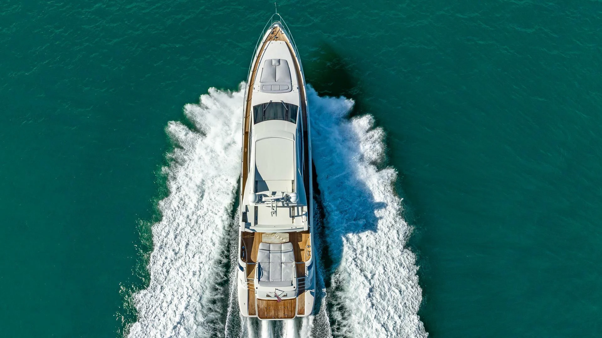 a rocket ship in the water aboard M Yacht for Charter