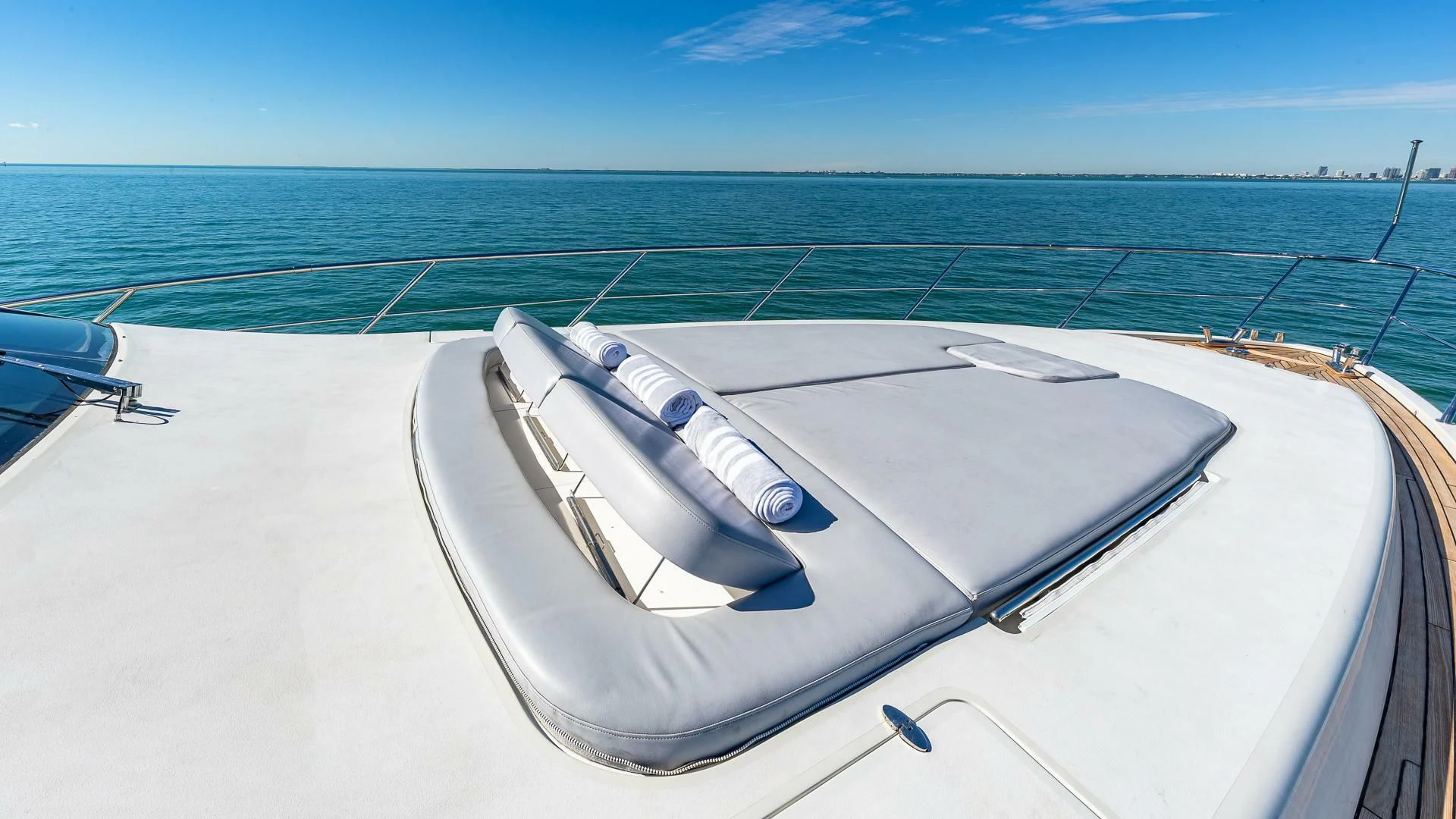 a boat on the water aboard M Yacht for Charter