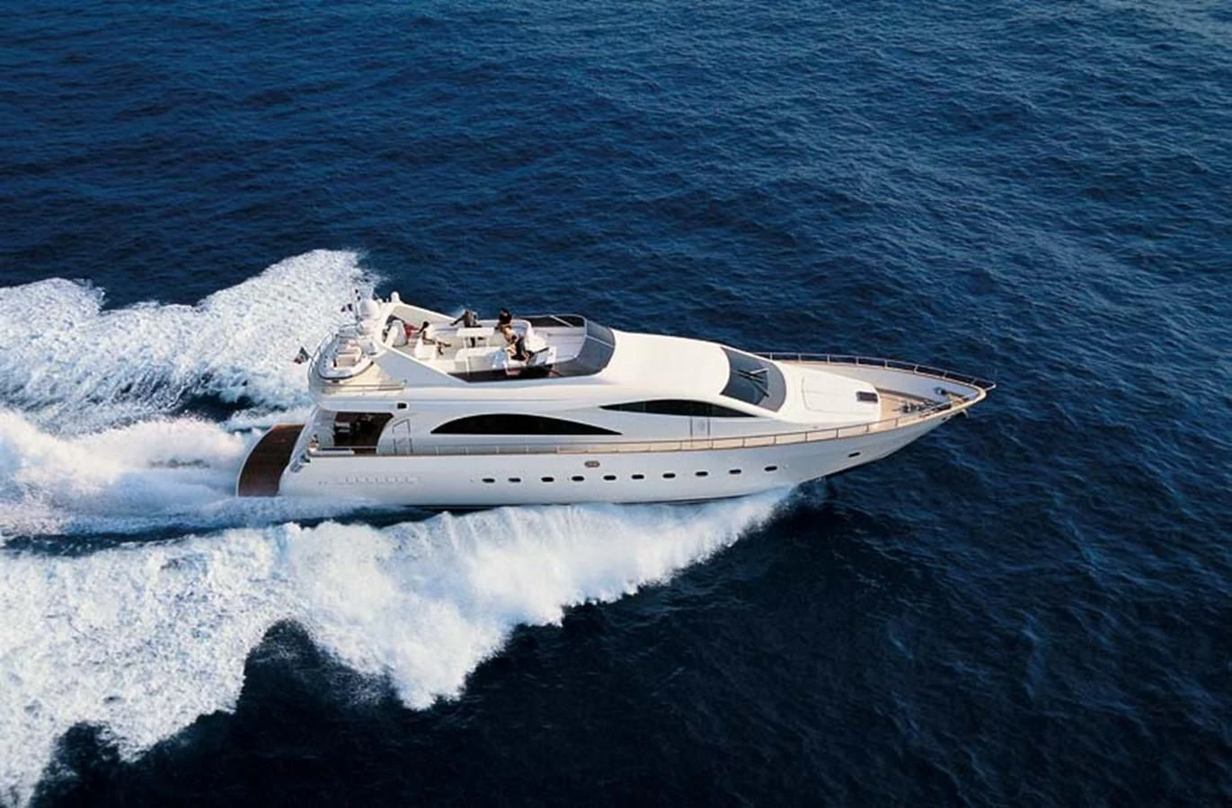 a boat on the water aboard M Yacht for Charter