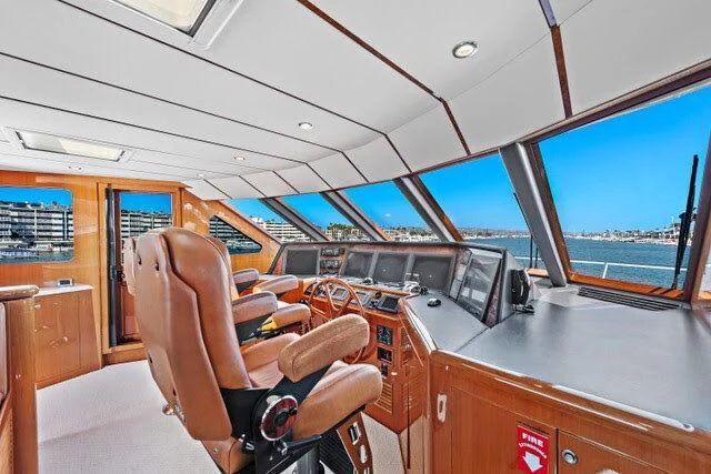 inside of a vehicle aboard ANACAPA Yacht for Sale