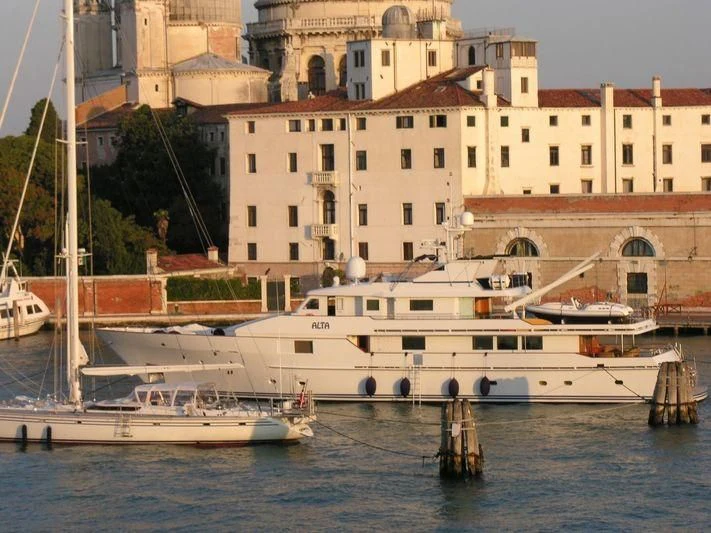 a boat in the water aboard GALAPAGOS EXPLORER Yacht for Sale