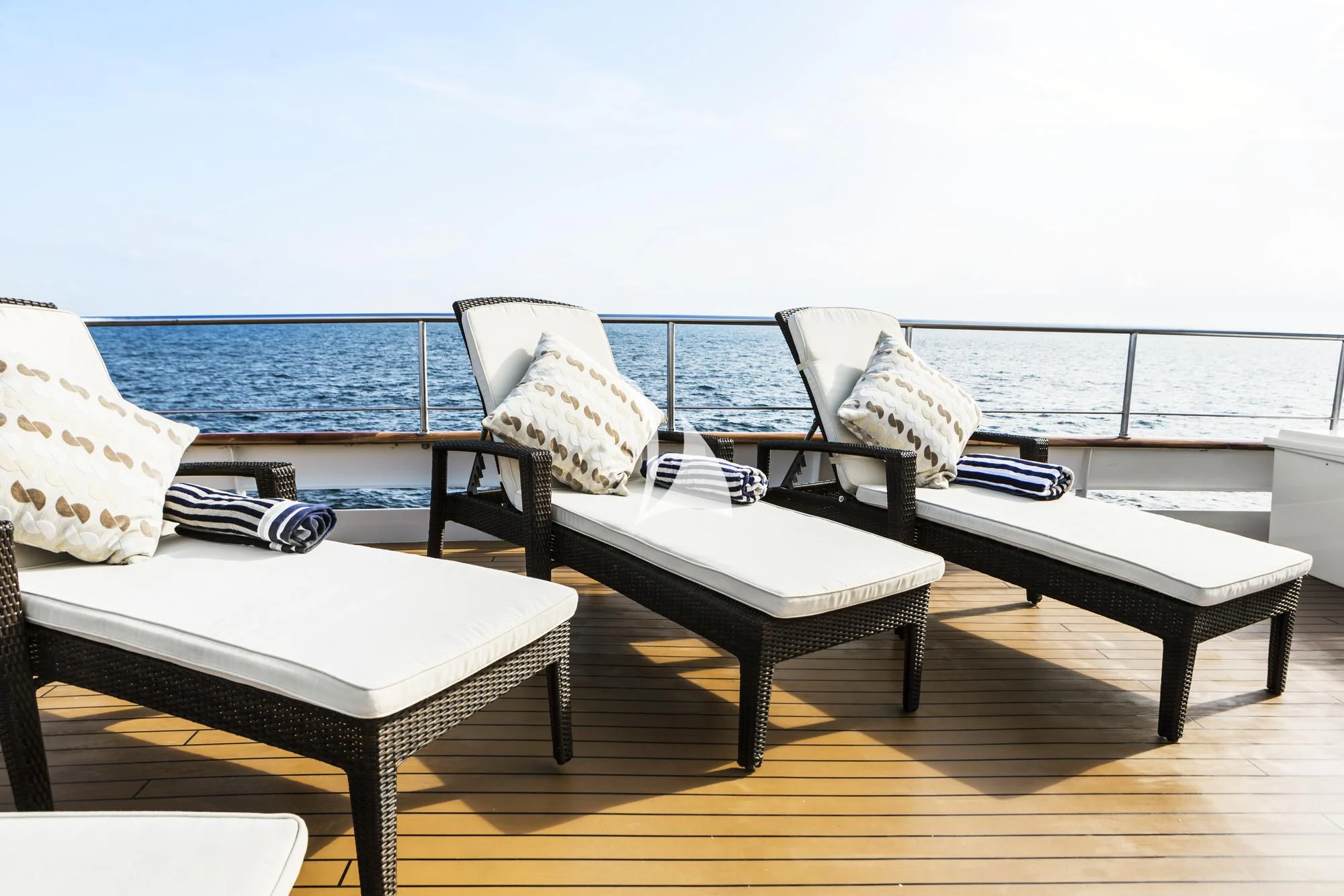 a couple of beds in a room aboard GALAPAGOS EXPLORER Yacht for Sale