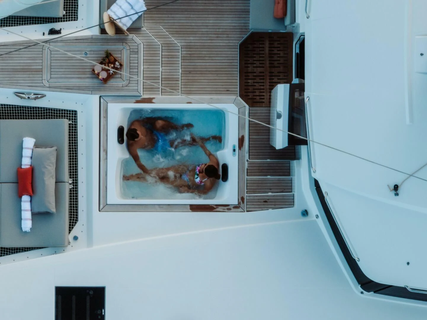 a fish in a tank aboard OCEANUS Yacht for Sale