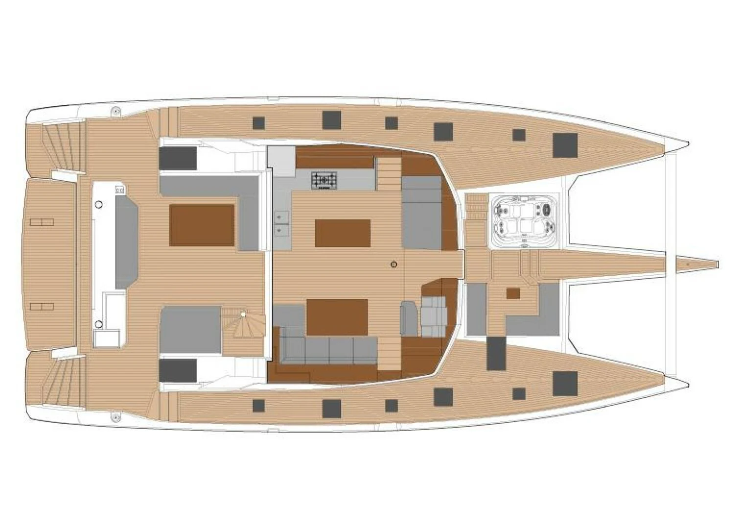 a computer tower with a white background aboard OCEANUS Yacht for Sale