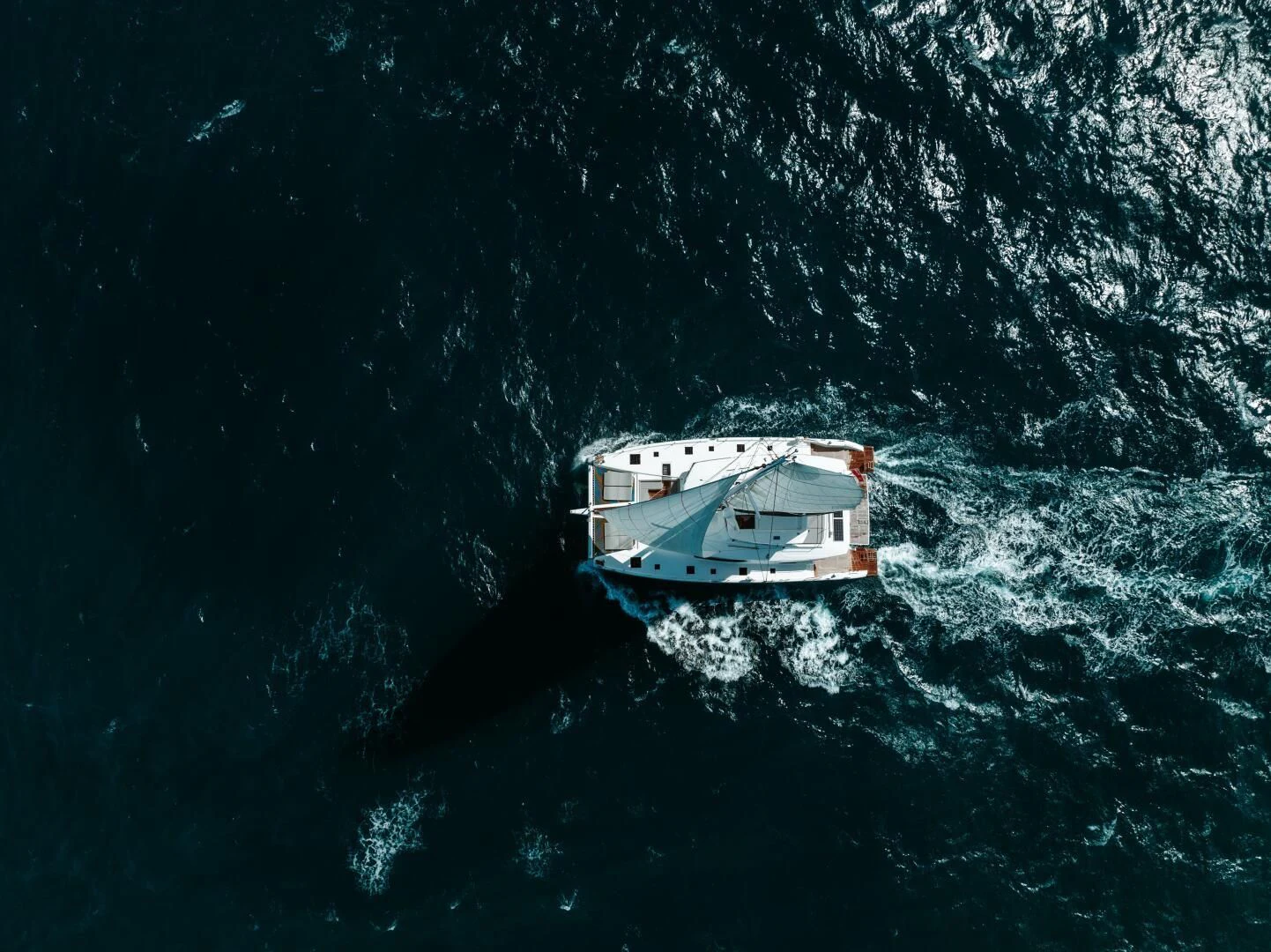 a boat in the water aboard OCEANUS Yacht for Sale