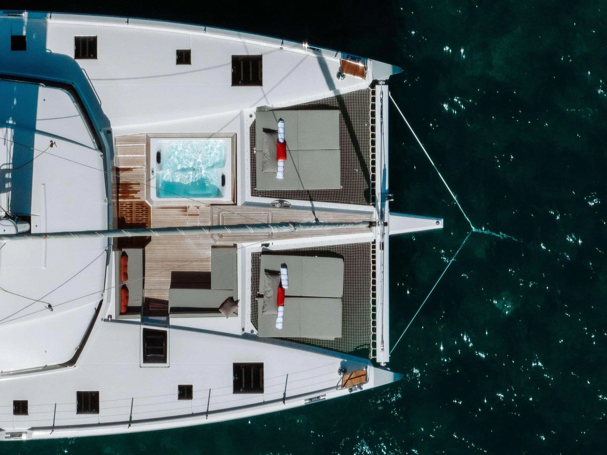 a boat on the water aboard OCEANUS Yacht for Sale